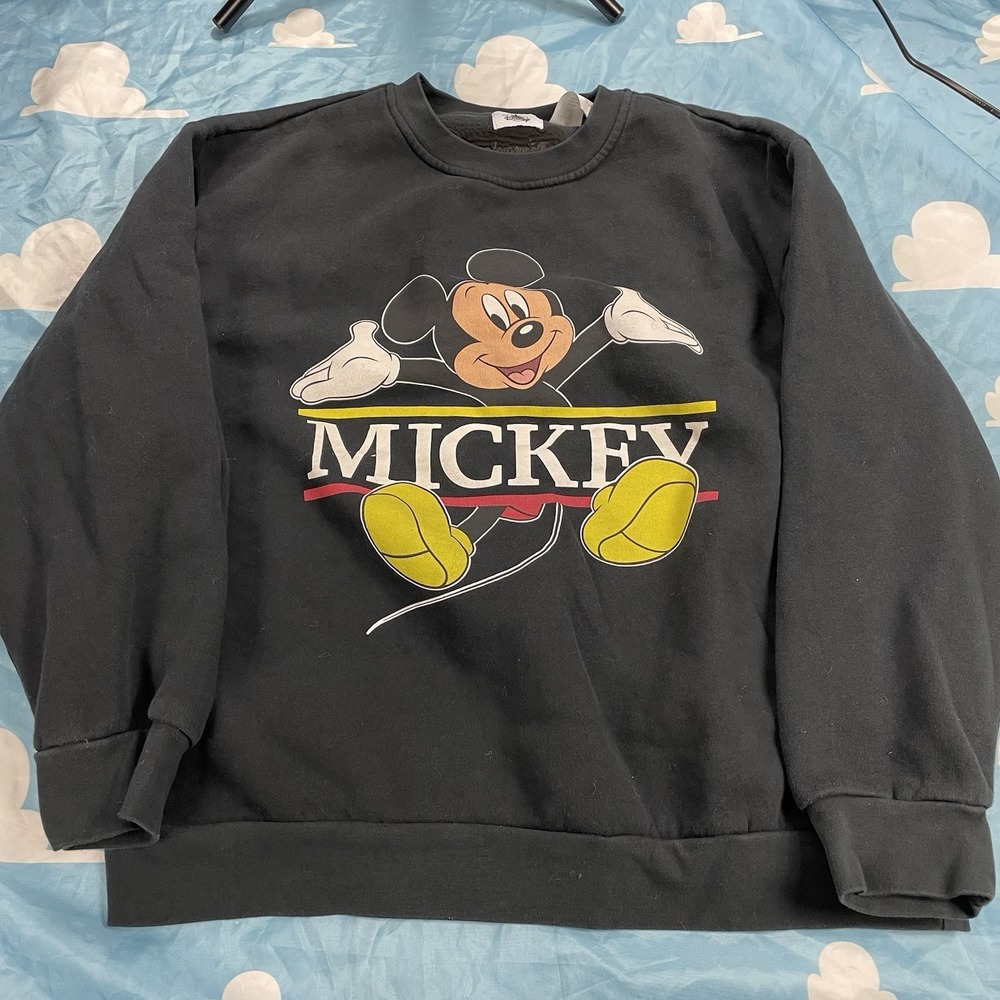 Disney Parks Mickey Mouse Disneyland collection Black Sweatshirt Adult XL